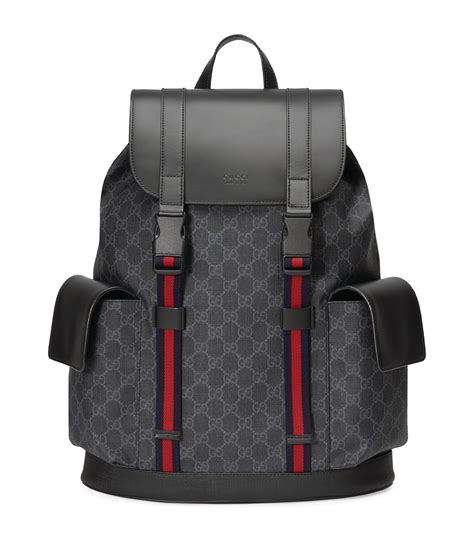 gucci backpack gg black|black Gucci backpack for men.